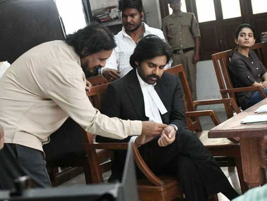 vakeel saab movie making pictures